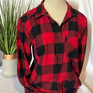 H & M Divided plaid long sleeve